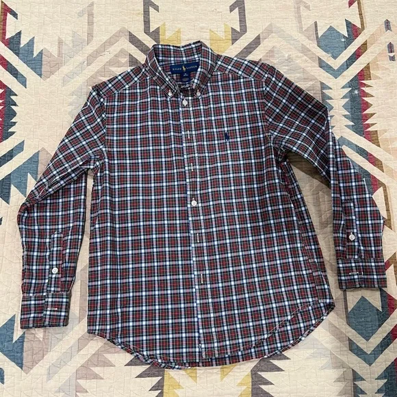 Boys Ralph Lauren long sleeve Polo M 10-12 - Picture 4 of 6